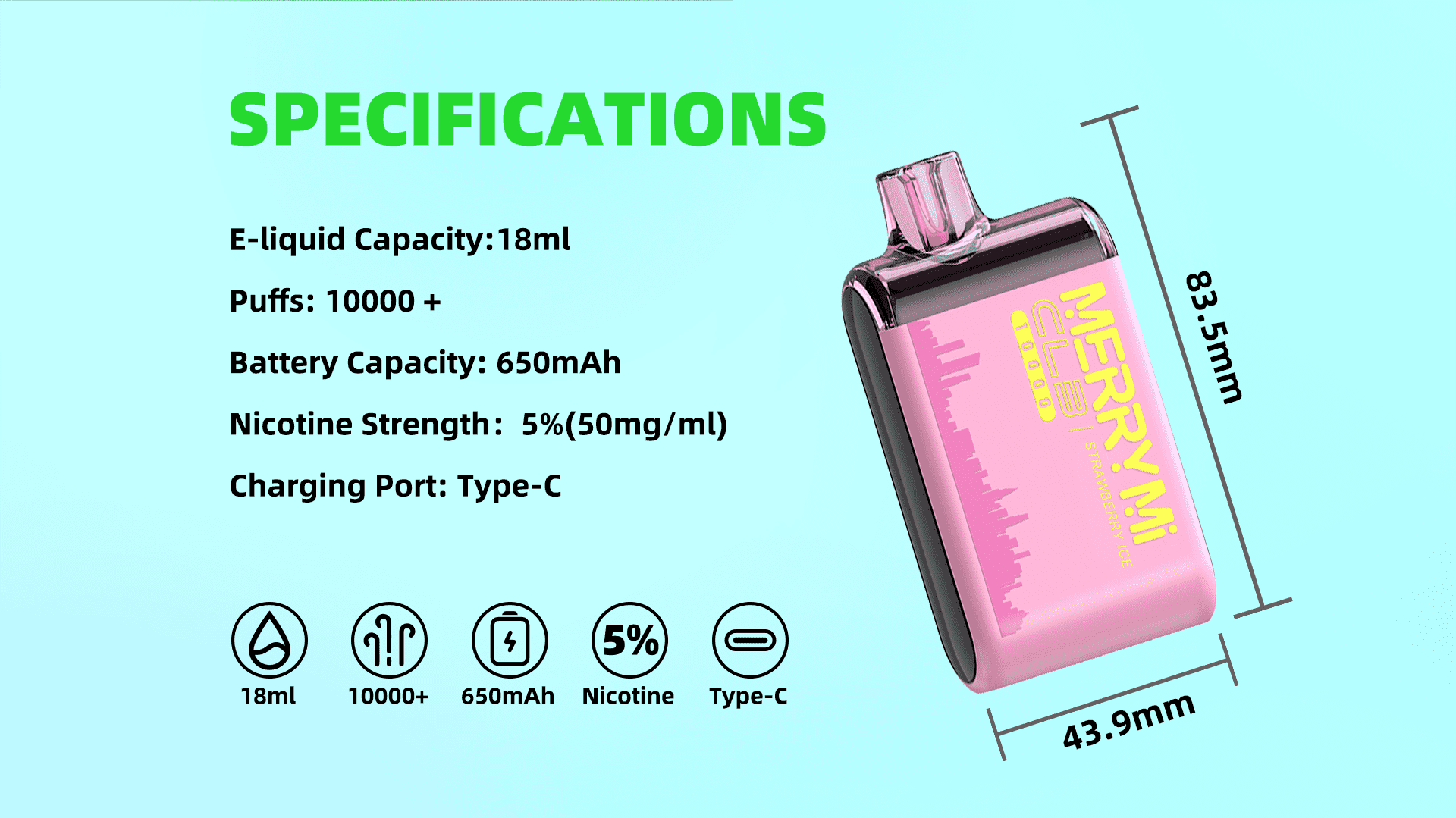 merrymi dispsoable vape