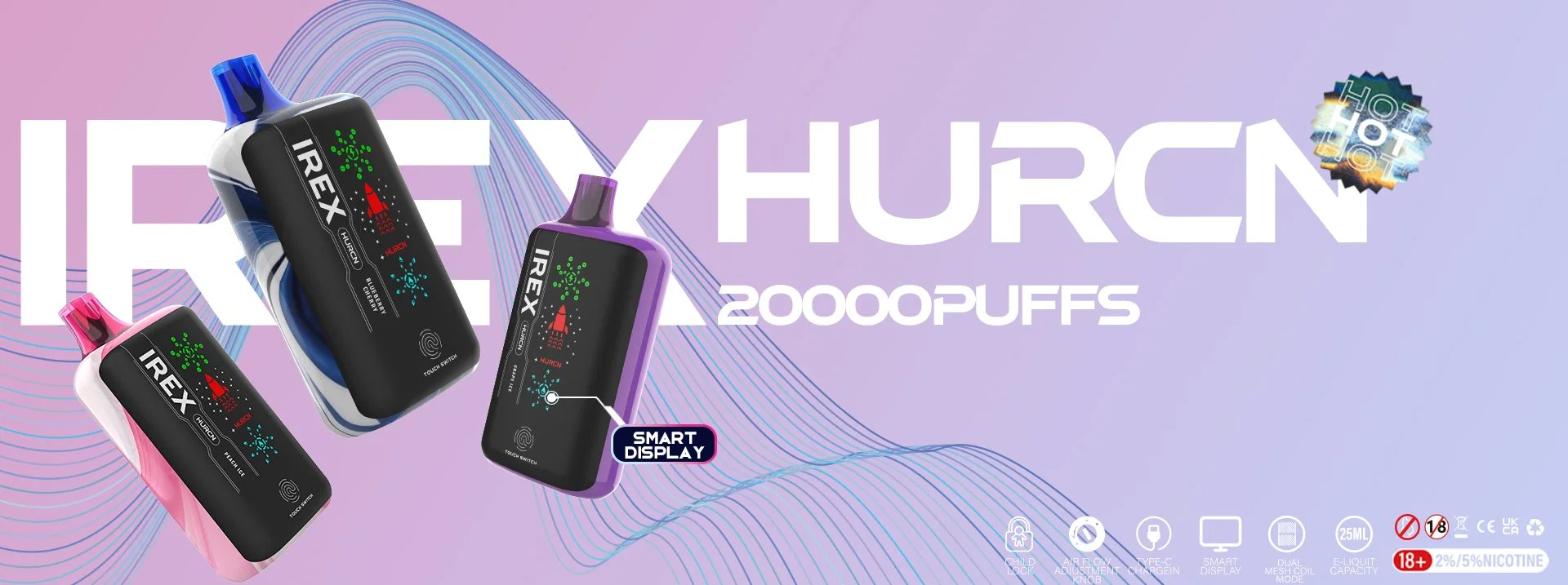 irex hurcn 20000 puff