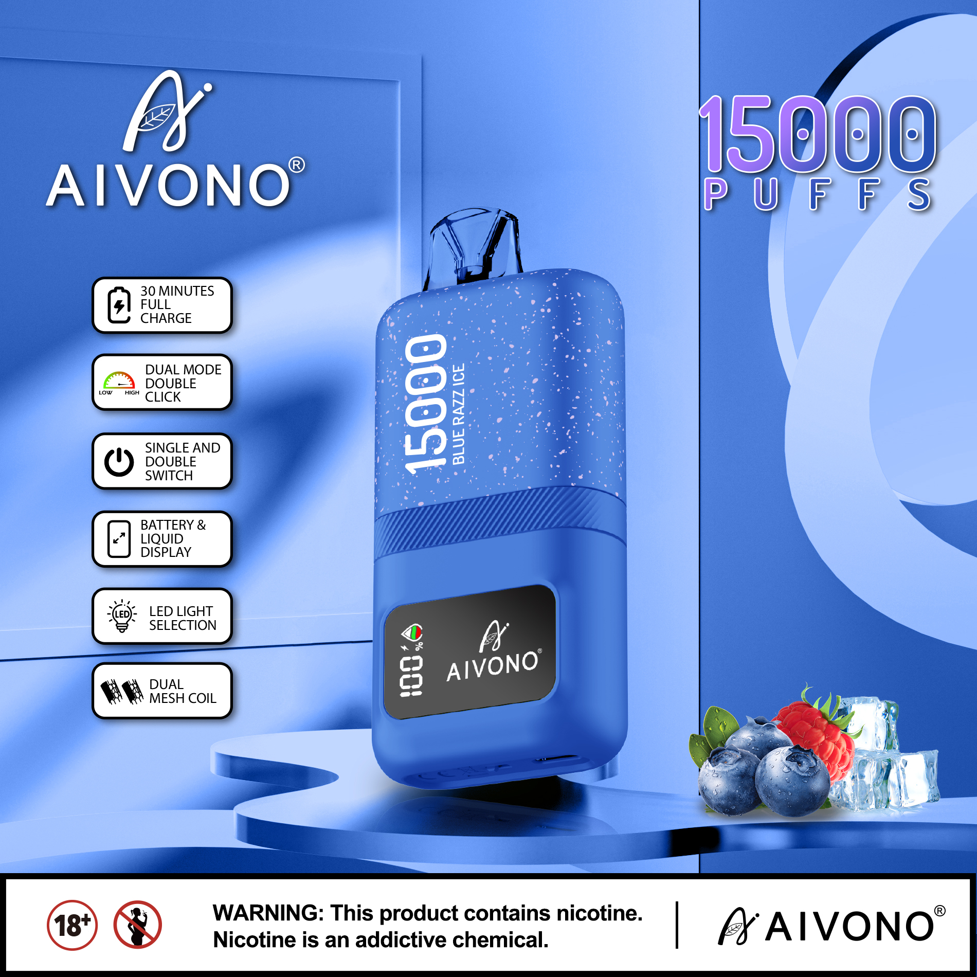 in stock Aivono Magic 15000 Puff Disposable Vape