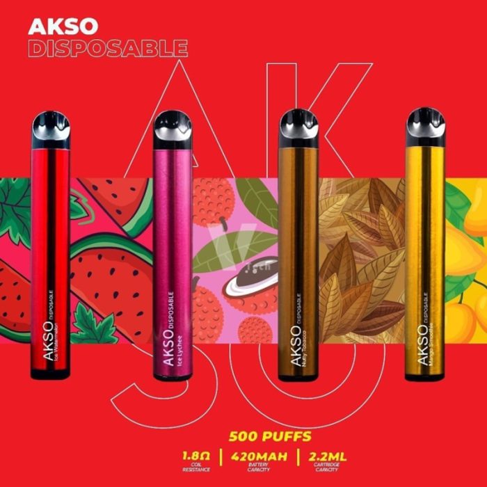 in stock Akso 500 puff Disposable Vape