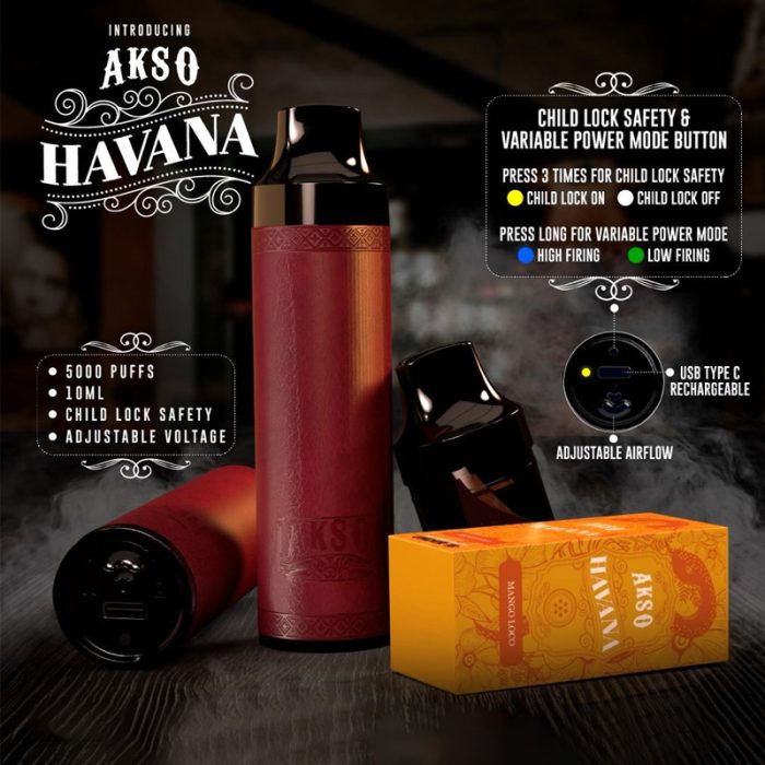 AKSO HAVANA 5k000 puff Disposable Vape