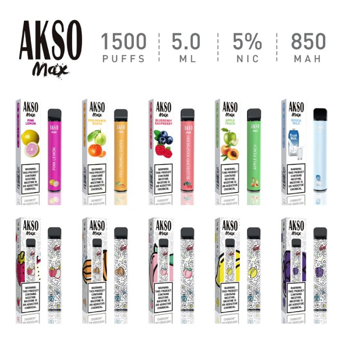 in stock AKSO MAX 1500 Disposable Vape