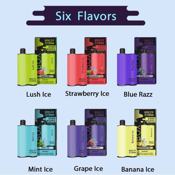 Breze Stick Box 3500 Puffs Disposable Vape