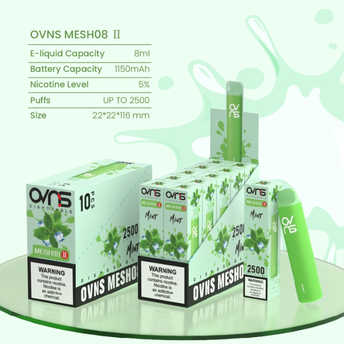in stock OVNS MESH08II 2500 Puffs Disposable Vape
