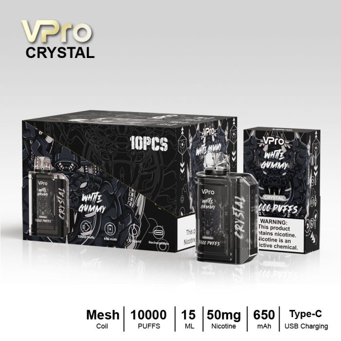 wholesales Vpro Crystal 8000 puff Disposable Vape