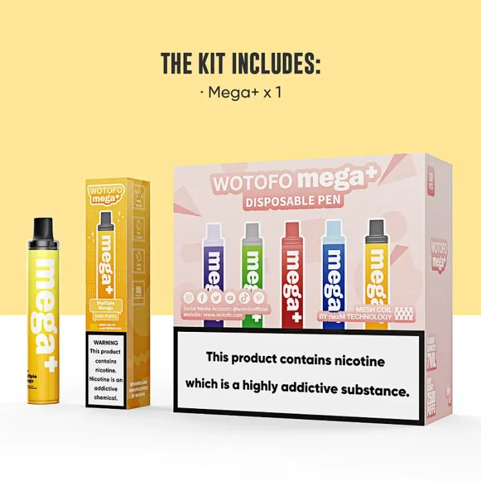 wholesales Wotofo Mega+ 2500 PUFF Disposable Pen