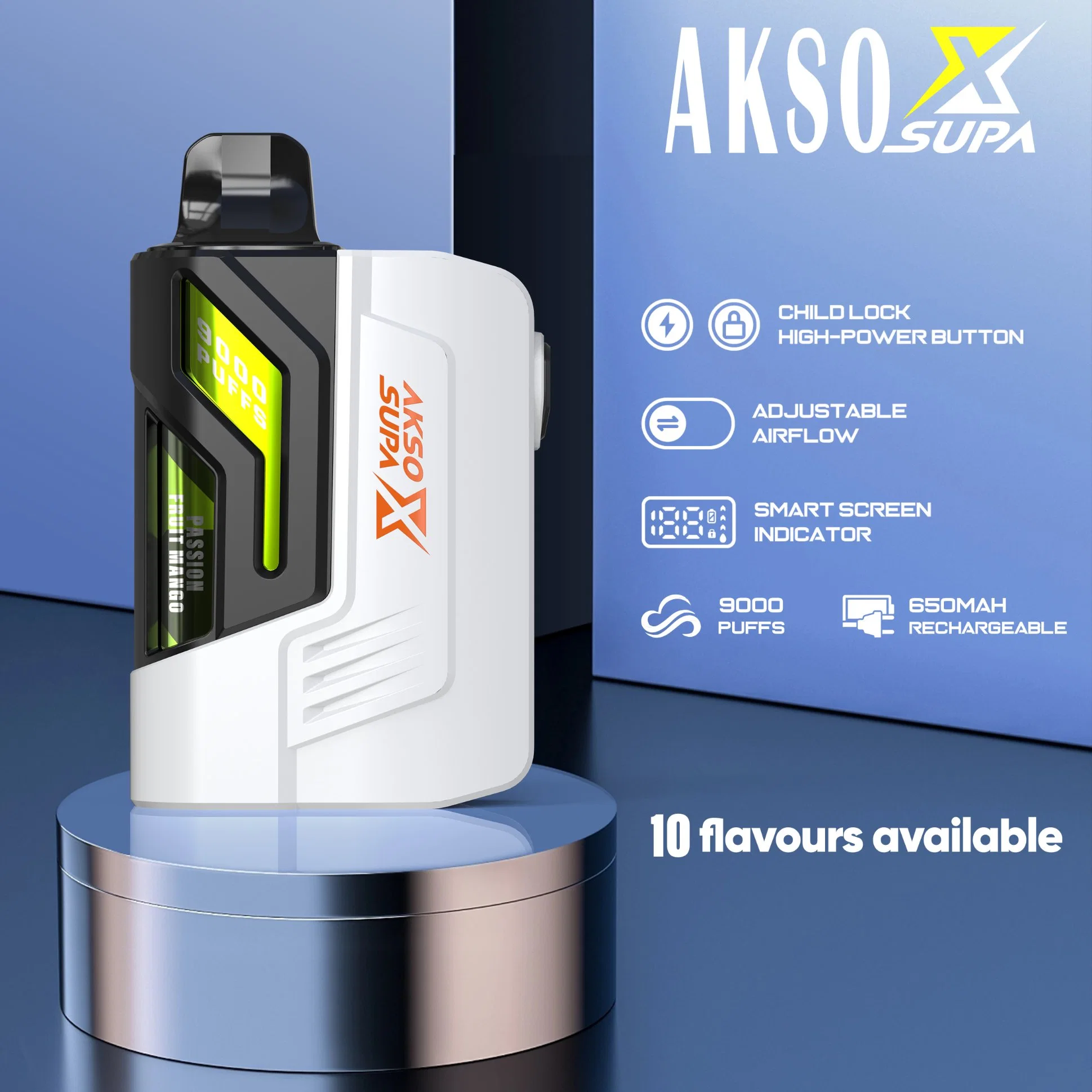 in stock Akso supa x 9k Disposable Vape
