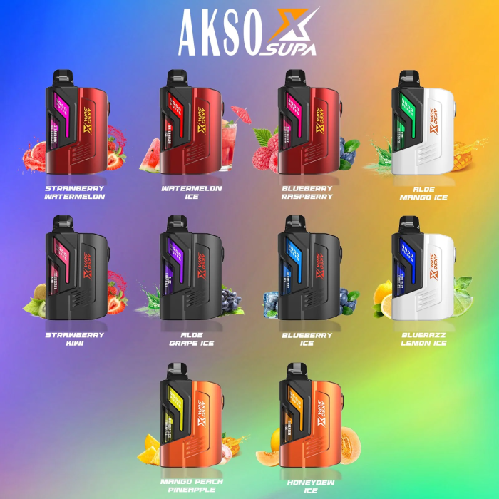 in stock Akso supa x 9000 puff Disposable Vape