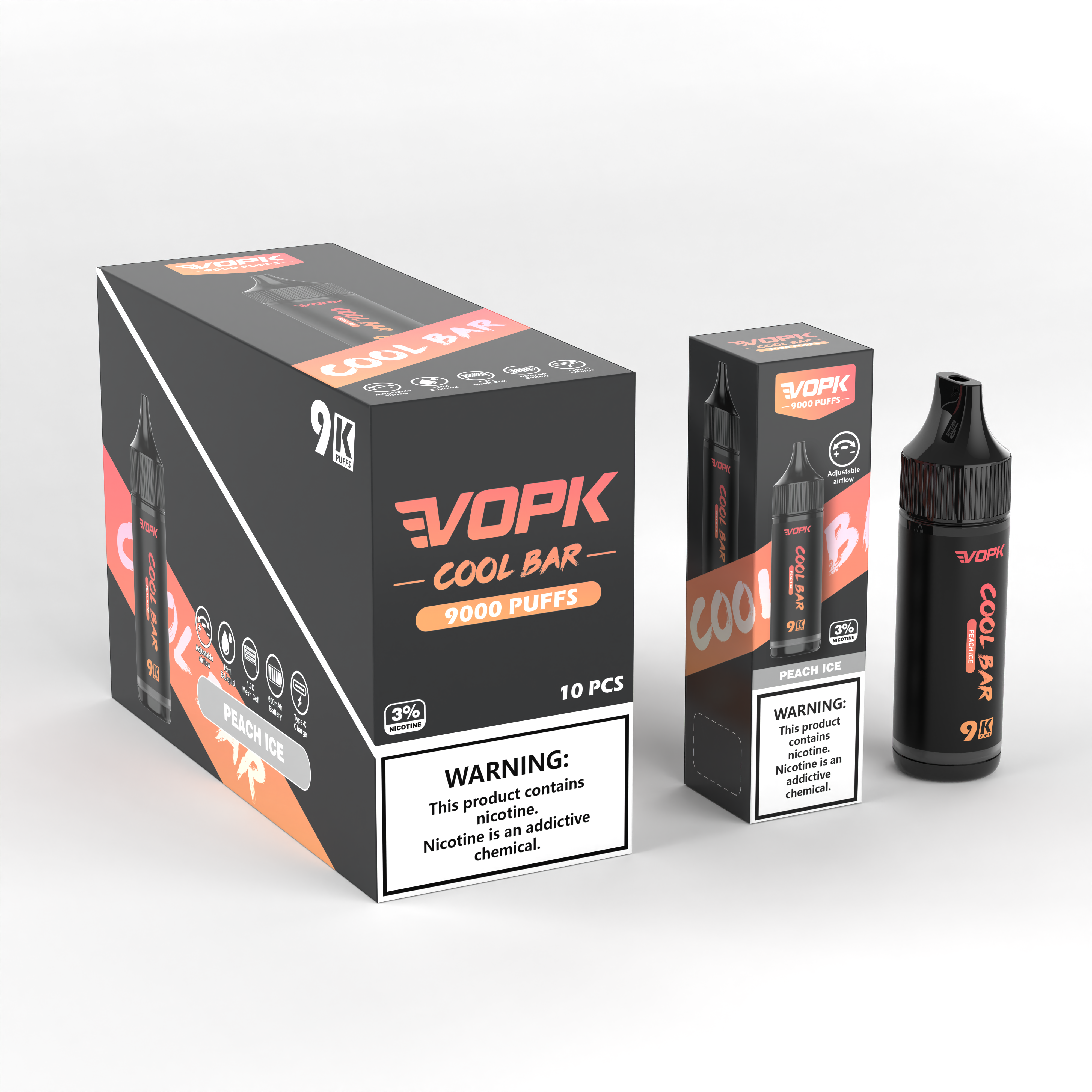 wholesales VOPK cool bar 9k Disposable Vape