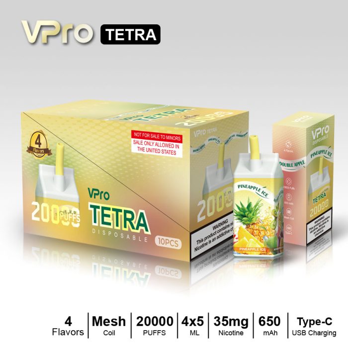 in stock Vpro tetra 20000 puff Vape