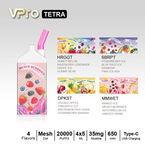 Vpro tetra 20000 puff Vape