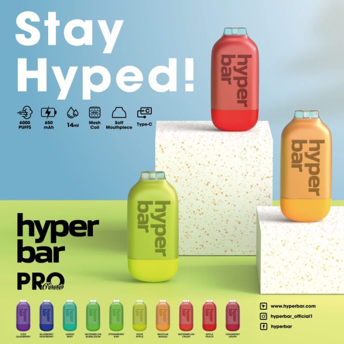 Hyperbar Pro 6000 Puffs Vape